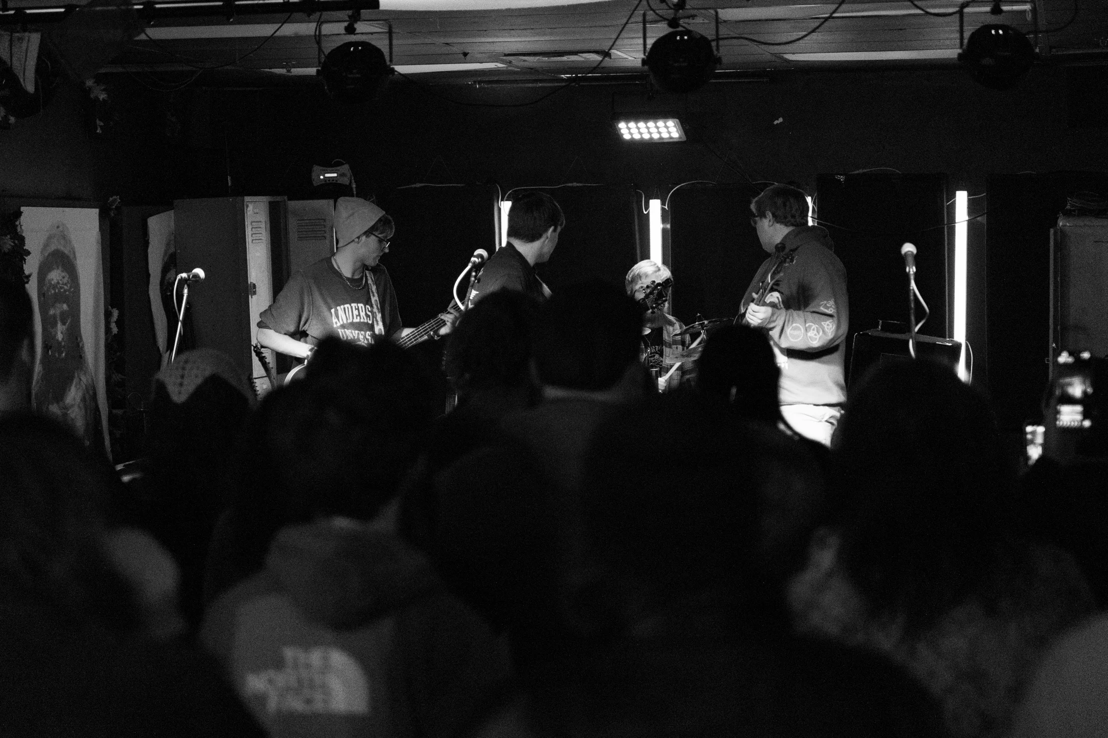 Hollowstem performing in front of a crowd